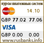 Курс GBP в системах Visa и MasterCard